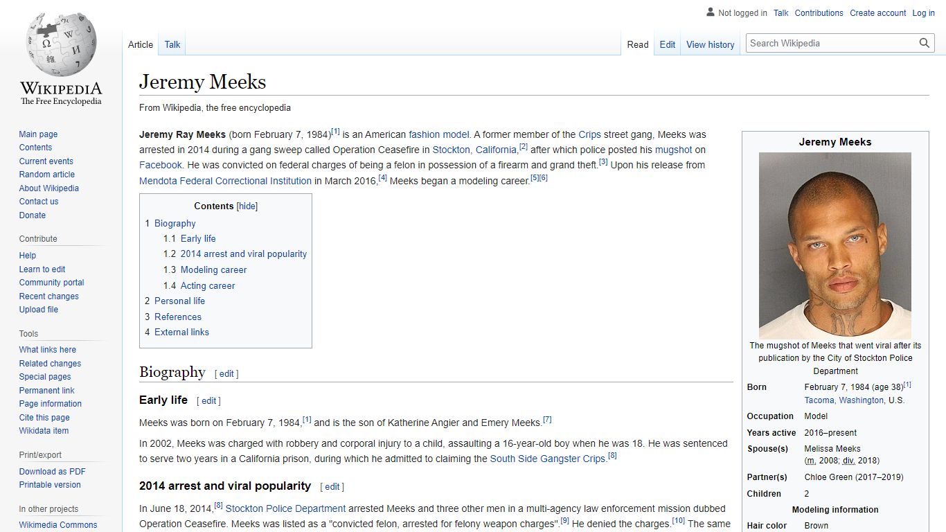 Jeremy Meeks - Wikipedia